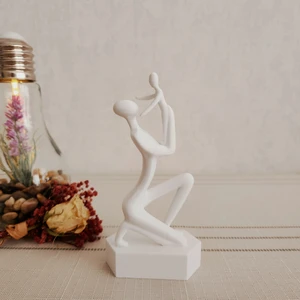 Anne ve Bebek Modeli Iskandinav Tarzı Biblo Heykel Figür Dekor Dekorasyon 3D 3 Boyutlu Altındal Home