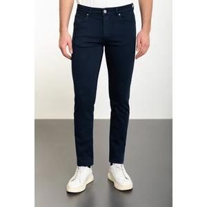 Düz Lacivert Slim Fit Erkek Kot Pantolon