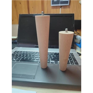 15 cm ahşap konik ayak.