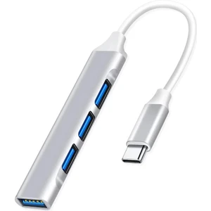 Type-C To USB 3.0 Çevirici 4 Port Otg Özellikli Telefon Tablet Bilgisayar Tüm Cihazlarla Uyumlu