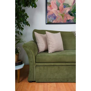 Premium Kadife Dokulu Süet Kırlent Kılıfı Açık Vizon (45X45)