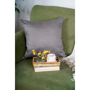 Premium Kadife Dokulu Süet Kırlent Kılıfı Vizon (45X45)