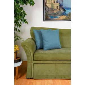 Premium Kadife Dokulu Süet Kırlent Kılıfı Indigo (45X45)