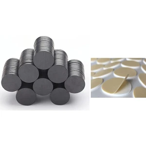 Beyaz Köpük Yapışkanlı Yuvarlak Mıknatıs, Çok Amaçlı, Süsleme Mıknatısı, Ferrit Magnet -Kokulu Taş-Nişan Mıknatısı