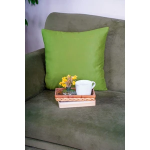 Premium Kadife Dokulu Süet Kırlent Kılıfı Yeşil (45X45)