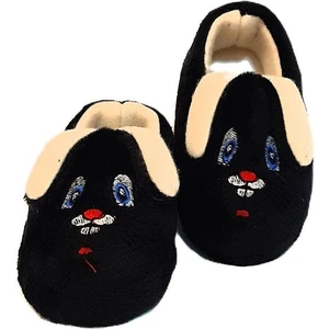 Ebr Siyah Renk Hayvanlı Figür Tavşanlı  Çocuk Panduf