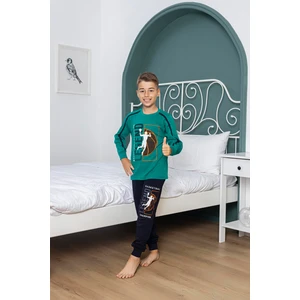 Kapitex Erkek Çocuk Pijama Takım 5031 Yeşil