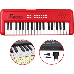Jwın CMK-1237 37 Tuşlu Elektronik Org (Etiket. Adaptör Hediye) Kırmızı