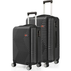 G&d Polo Suitcase Abs Kabin ve Orta Boy Siyah 2'li Valiz Seti 600.01-SET-OK