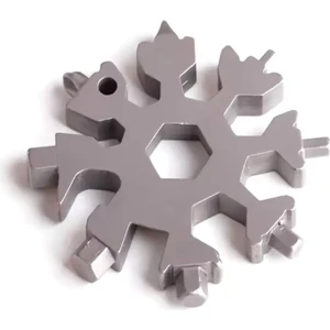 Çok Amaçlı Çelik Taşınabilir Kar Tanesi Tornavida Seti Anahtarlık 18 In 1 Mini Açacak 1 Adet