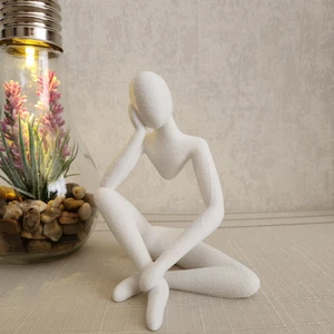 Düşünceli Iskandinav Tarzı Biblo Heykel Figür Dekor Dekorasyon 3D 3 Boyutlu Altındal Home