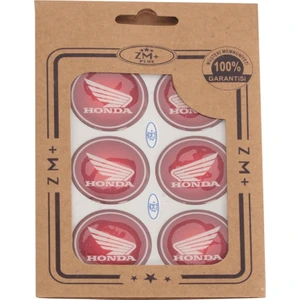 Zm+ Plus Honda Koruma Takozu Damla Etiket Sticker Ø39 mm  Kırmızı