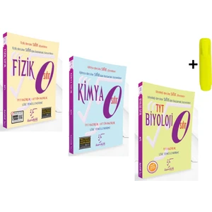 Karekök Yayıncılık Fizik Sıfır -  Kimya Sıfır - Biyoloji Sıfır 3'lü Set