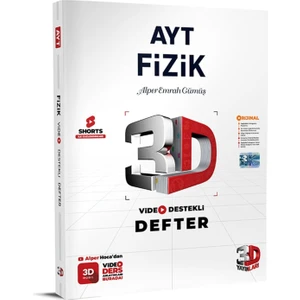 3D Yayınları Ayt Fizik Defter Video Destekli