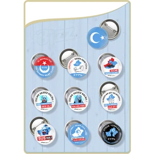 Doğu Türkistan Rozet Seti -02 (Toplam 10 Parça)