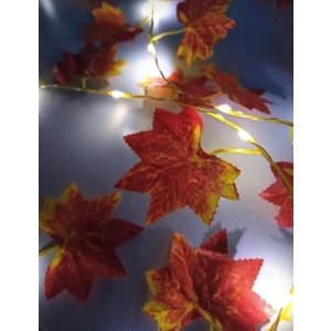 Oso Home 3 Adet 2.30 Metre Sonbahar Konsepti Yapay Sarmaşık +3 Adet 3 Metre Peri LED