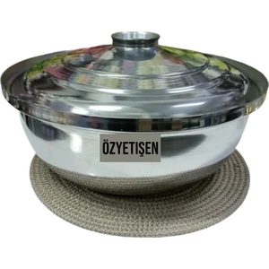 Özyetişen Metal Helvane Tencere Kapaklı 44 cm Alüminyum 17 Litre