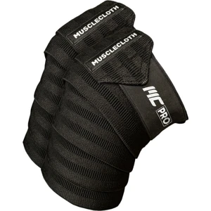 Pro Knee Wraps Diz Bandajı 2'li Paket - Cırt Bantlı Siyah