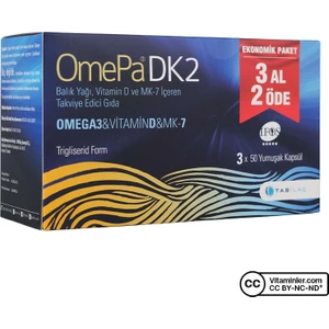 Tab İlaç Omepa Dk2 Omega 3 Vitamin D3 x 50 Kapsül