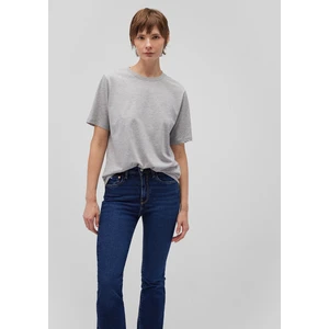 Bisiklet Yaka Gri Basic Tişört 1600955-83096