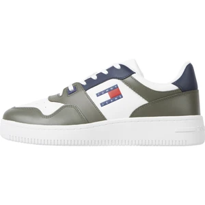 Tommy Hilfiger Beyaz Çok Renkli Erkek Sneaker Tjm Retro Basket Ess
