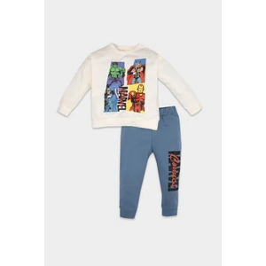 Erkek Bebek 2'li Takım Marvel Sweatshirt Beli Lastikli Jogger Eşofman Altı D4665A524AU