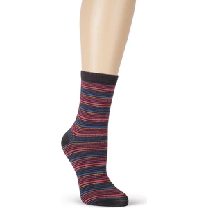 Lurex Stripe Soket Çorap
