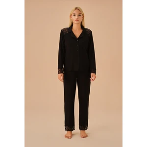 Flex Gömlek Yaka Pijama Takımı