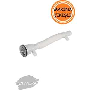 Çiftli Lavabo Sifonu - Çamaşır ve Bulaşık Makine Çıkışlı