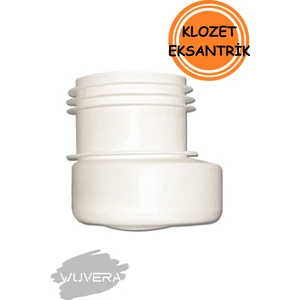 Ayarlanabilir Altdan Çıkışlı Klozet Gider Borusu Eksantirik Kada-6cm Kaydırılabilir