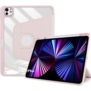 Apple iPad Pro 12.9 6. 5. Nesil Kılıf Termik Kalem Bölmeli Dönebilen Standlı Kılıf Smart A2436-37-61-62 A2764-66 A2378-79