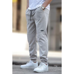 Boyalı Gri Erkek Paçası Lastikli Polar Eşofman Altı 6555