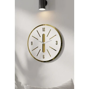 Acar Grafik Acar Grafik Minimalist Lüx Aynalı Pleklisi Ahşap Duvar Saati