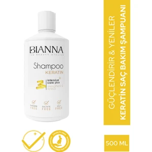 Şampuan Keratin Güçlendirici ve Yenileyici Saç Bakım Şampuanı 500 ml