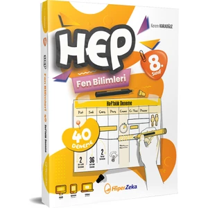 8. Sınıf Haftalık Hep Fen Bilimleri 40 Deneme