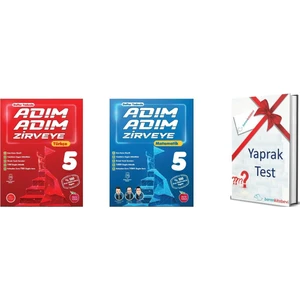 Newton Yayınları 5. Sınıf Adım Adım Zirveye Matematik - Adım Adım Zirveye Türkçe + Yaprak Test