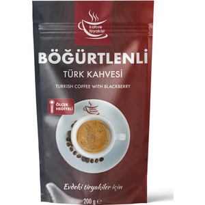 Kahve Tiryakisi Böğürtlenli Türk Kahvesi 200 gr Paket