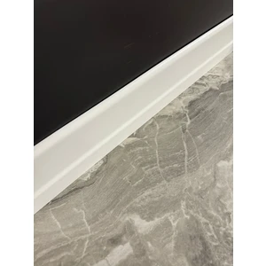 Pasha Dekor PVC Beyaz Süpürgelik 8 cm Yükseklik 10 mm Kalınlık Estetik Tasarım