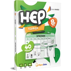 8. Sınıf Haftalık Hep Türkçe 40 Deneme