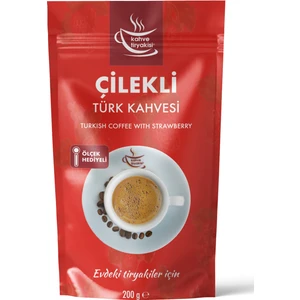 Kahve Tiryakisi Çilekli Türk Kahvesi 200 gr Paket