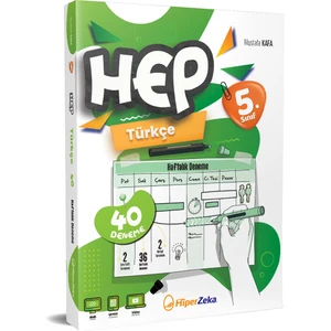 Hiper Zeka Yayınları 5. Sınıf Haftalık Hep Türkçe 40 Deneme