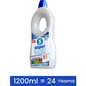 3'ü 1 Arada Sıvı Çamaşır Deterjanı 1200 ml