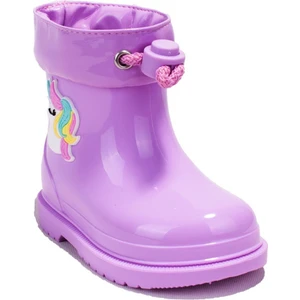W10253 Bimbibb Unicornio Lila Ortopedik Kız Çocuk Yağmur Çizme