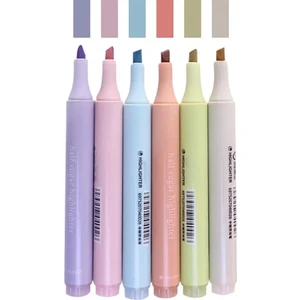 6'lı Half Sugar Pastel Renkler Fosforlu Kalem