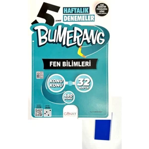 Günay Yayınları 5. Sınıf Bumerang Fen Bilimler Haftalık Deneme + Silgi