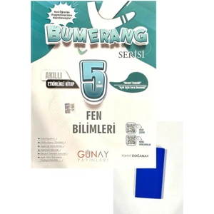 Günay Yayınları 5. Sınıf Bumerang Fen Bilimleri Akıllı Etkinlikli Kitap + Silgi