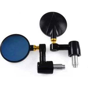Motosiklet Lüx Gidon Aynası Unıversal Model Büyük Ayna 1.kalite Motor Gidon Aynası Black