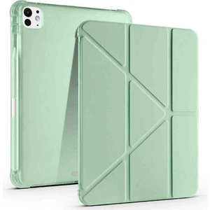 Apple iPad Pro 13 Inç M4 2024 Için Kılıf Pen Üçgen Kalem Bölmeli Case A2925 A2926 A3007