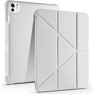Apple iPad Pro 13 Inç M4 2024 Için Kılıf Pen Üçgen Kalem Bölmeli Case A2925 A2926 A3007