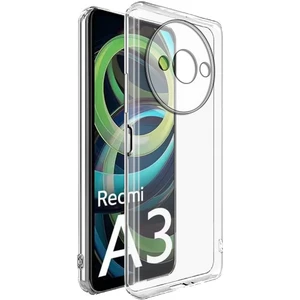 Xiaomi Redmi A3 4g 2024 ile Uyumlu Kılıf Şeffaf Kamera Korumalı Esnek Silikon Telefon Kılıfı Kapak